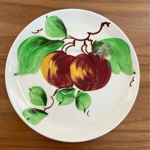 VINTAGE Sovereign Potters Earthenware Saucer Handpainted Apple Pattern Canada